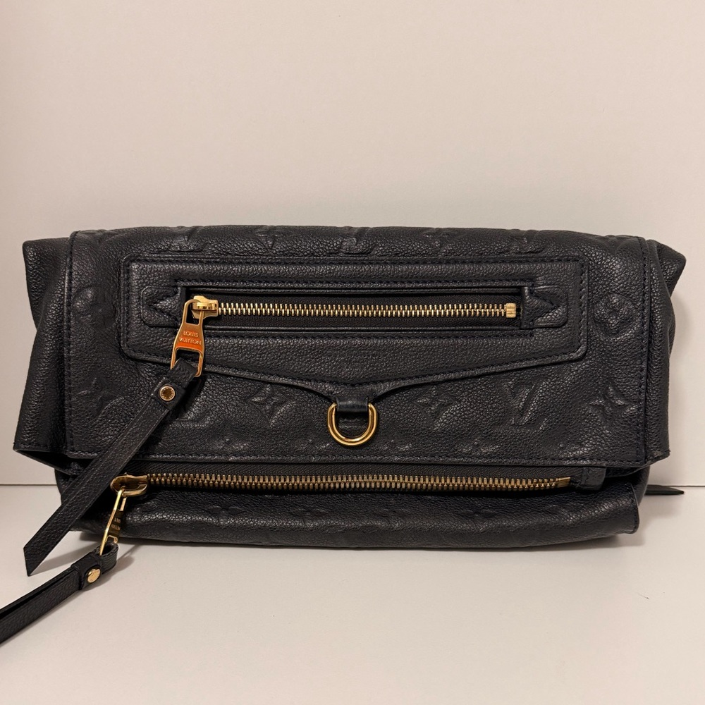Authentic Louis Vuitton Petillante Empreinte Clutch Blue-Black | Gold Hardware - Picture 3 of 16